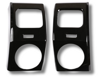 Outer Dashboard Side Air Vent Trims for Land Rover Discovery 3 - Gloss Black - Pair (2004 - 2009)-Spoilers and Bodykits Australia