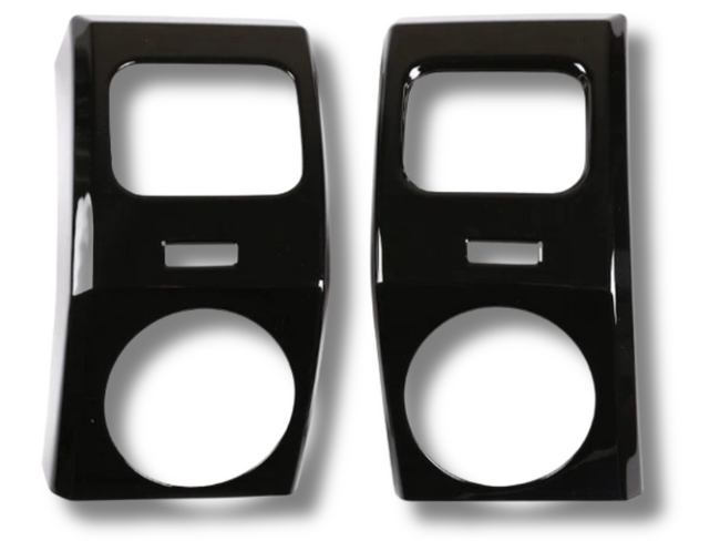 Outer Dashboard Side Air Vent Trims for Land Rover Discovery 3 - Gloss Black - Pair (2004 - 2009)-Spoilers and Bodykits Australia