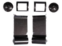 Outer Dashboard Side Air Vent Trims for Toyota FJ Cruiser - Carbon Fibre Look - Pair (2007 - 2021)-Spoilers and Bodykits Australia