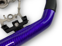 Purple Carbon Fibre & Leather Steering Wheel with Purple Stitching for Subaru WRX STI / Levorg (2015 - 2021) - Spoilers and Bodykits Australia