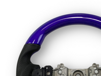 Purple Carbon Fibre & Leather Steering Wheel with Purple Stitching for Subaru WRX STI / Levorg (2015 - 2021) - Spoilers and Bodykits Australia