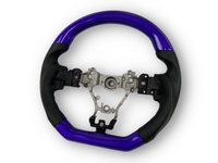 Purple Carbon Fibre & Leather Steering Wheel with Purple Stitching for Subaru WRX STI / Levorg (2015 - 2021) - Spoilers and Bodykits Australia