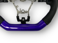 Purple Carbon Fibre & Leather Steering Wheel with Purple Stitching for Subaru WRX STI / Levorg (2015 - 2021) - Spoilers and Bodykits Australia