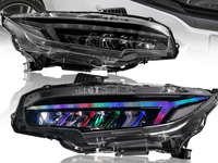 RGB LED Projector Head Lights with Sequential Indicators for Honda Civic FK  FC1 (2016 – 2021) - Spoilers And Bodykits Australia