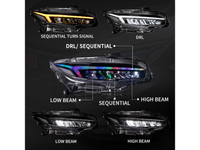 RGB LED Projector Head Lights with Sequential Indicators for Honda Civic FK  FC1 (2016 – 2021) - Spoilers And Bodykits Australia