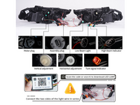 RGB LED Projector Head Lights with Sequential Indicators for Honda Civic FK  FC1 (2016 – 2021) - Spoilers And Bodykits Australia