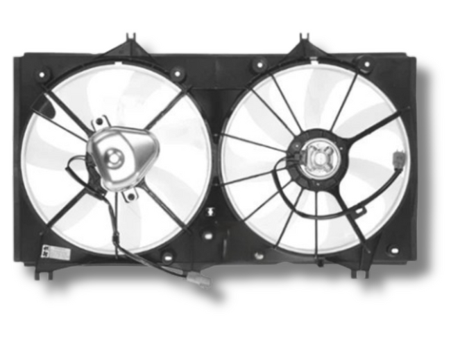 Radiator & A/C Dual Fan Assembly for Toyota Camry CV40 2.4L Petrol (2007 - 2009)-Spoilers and Bodykits Australia