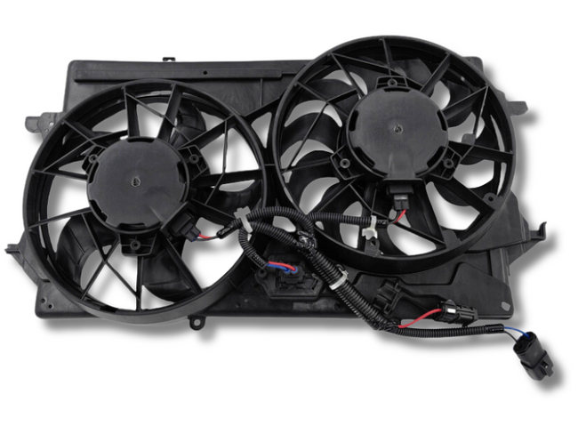 Radiator Dual Thermo Cooling Fan with 2 Plugs for Ford Focus LR (2002 - 2005)-Spoilers and Bodykits Australia