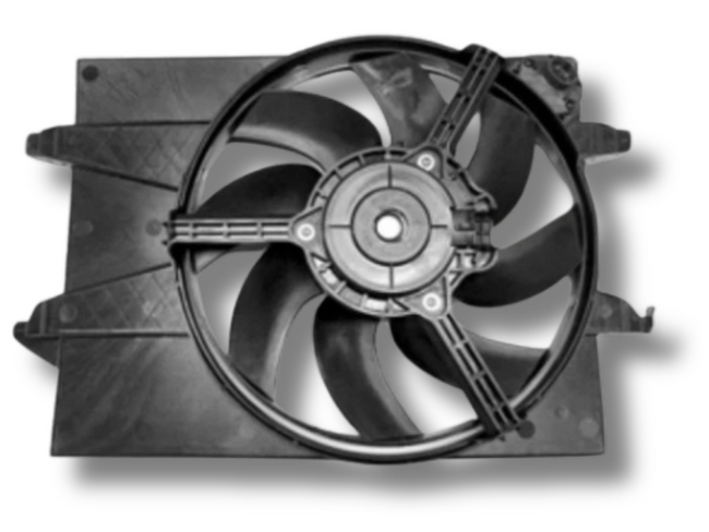 Radiator Fan Assembly with Resistor for Ford Fiesta MK3 WP / WQ (2002 - 2008)-Spoilers and Bodykits Australia