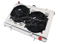 Radiator, Shroud, Fans & Relay for Nissan 180SX / S13 2.0L SR20DET Manual - 3-Rows (1989 - 1994) - Spoilers and Bodykits Australia