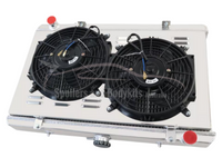Radiator, Shroud, Fans & Relay for Nissan 180SX / S13 2.0L SR20DET Manual - 3-Rows (1989 - 1994) - Spoilers and Bodykits Australia