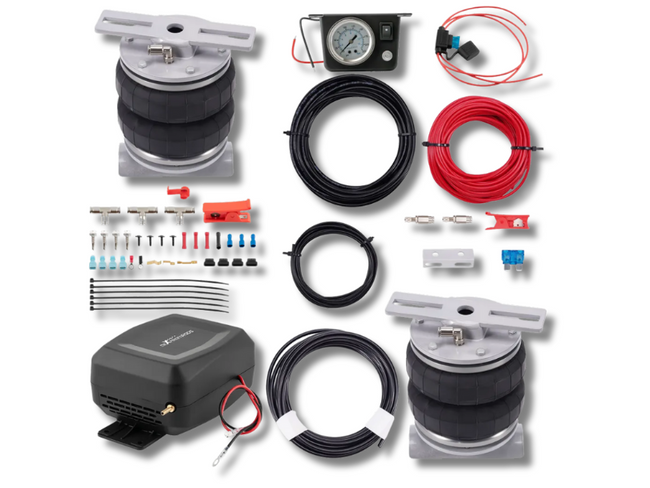 Rear Air Suspension Spring Bag Compressor Kit for Nissan Navara D23 with Leaf Rear (2015 - 2024)-Spoilers and Bodykits Australia