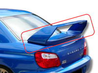 Rear Boot Wing Spoiler for Subaru WRX Impreza - 22B Style - Adjustable (2001 - 2003)-Spoilers and Bodykits Australia