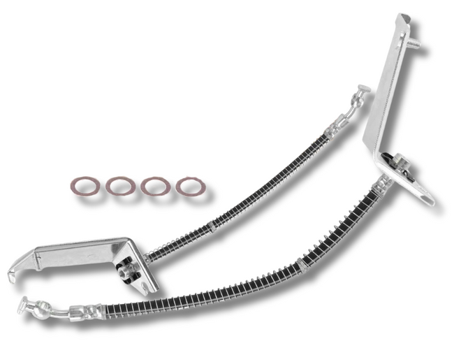 Rear Brake Hydraulic Hoses x2 for Land Rover Discovery 2 L318 (1998 - 2004)-Spoilers and Bodykits Australia