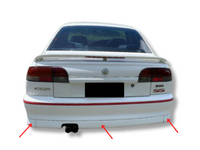 Rear Bumper Bar Lip for VR / VS Holden Commodore Sedan - SS Style (3-Piece)-Spoilers and Bodykits Australia