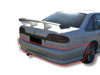 Rear Bumper Bar for VR / VS Holden Commodore Sedan - WG Style-Spoilers and Bodykits Australia