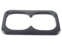 Rear Centre Console Cup Holder Cover Trim for MV Mitsubishi Triton - Carbon Fibre Look (2024 Onwards)-Spoilers and Bodykits Australia