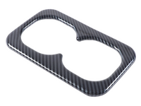 Rear Centre Console Cup Holder Cover Trim for MV Mitsubishi Triton - Carbon Fibre Look (2024 Onwards)-Spoilers and Bodykits Australia