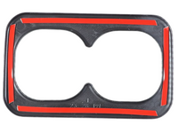 Rear Centre Console Cup Holder Cover Trim for MV Mitsubishi Triton - Carbon Fibre Look (2024 Onwards)-Spoilers and Bodykits Australia