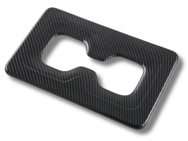 Rear Centre Console Cup Holder Cover Trim for Mitsubishi Outlander - Carbon Fibre Look (2022 - 2023)-Spoilers and Bodykits Australia