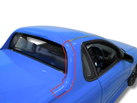 Rear Roof Sailplane for VU / VY / VZ Holden Commodore Ute - 3-Piece-Spoilers and Bodykits Australia