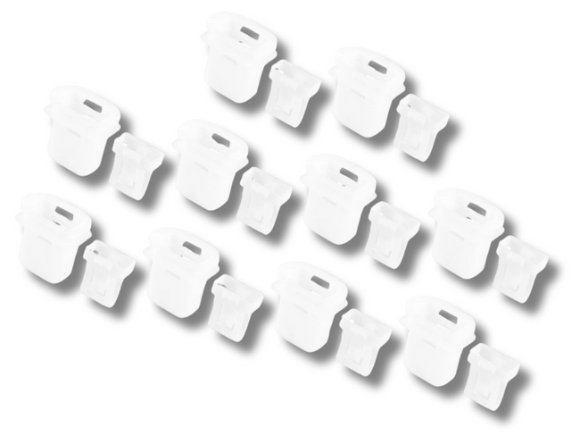 Rear Seat Cushion Pad Clips x10 for Toyota Avalon / Camry – White-Spoilers and Bodykits Australia