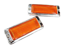 Rear Side Guard Reflectors for Mazda RX3 808 10A / 12A - Orange Lens - Pair-Spoilers and Bodykits Australia