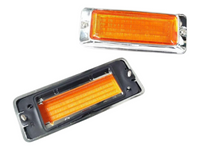 Rear Side Guard Reflectors for Mazda RX3 808 10A / 12A - Orange Lens - Pair-Spoilers and Bodykits Australia