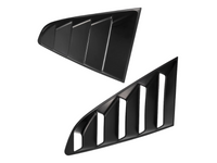 Rear Side Window Louvres for Ford Mustang - Black - Pair (2015 - 2019)-Spoilers and Bodykits Australia