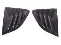 Rear Side Window Louvres for Mazda MX5 ND - Carbon Fibre Look - Pair (2016 - 2023)-Spoilers and Bodykits Australia