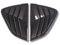 Rear Side Window Louvres for Mazda MX5 ND - Carbon Fibre Look - Pair (2016 - 2023)-Spoilers and Bodykits Australia