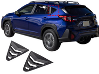 Rear Side Window Louvres for Subaru Crosstrek - Carbon Fibre Look - Pair (2023 - 2024)-Spoilers and Bodykits Australia