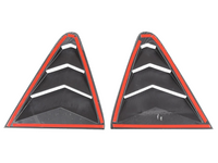 Rear Side Window Louvres for Subaru Crosstrek - Carbon Fibre Look - Pair (2023 - 2024)-Spoilers and Bodykits Australia