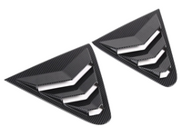 Rear Side Window Louvres for Subaru Crosstrek - Carbon Fibre Look - Pair (2023 - 2024)-Spoilers and Bodykits Australia