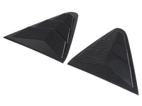 Rear Side Window Louvres for Subaru Crosstrek - Carbon Fibre Look - Pair (2023 - 2024)-Spoilers and Bodykits Australia