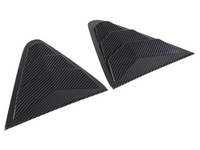 Rear Side Window Louvres for Subaru Crosstrek - Carbon Fibre Look - Pair (2023 - 2024)-Spoilers and Bodykits Australia