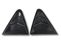 Rear Side Window Louvres for Subaru Crosstrek - Carbon Fibre Look - Pair (2023 - 2024)-Spoilers and Bodykits Australia