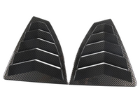 Rear Side Window Louvres for Subaru WRX - Carbon Fibre Look - Pair (2021 - 2023)-Spoilers and Bodykits Australia