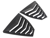 Rear Side Window Louvres for Subaru WRX - Carbon Fibre Look - Pair (2021 - 2023)-Spoilers and Bodykits Australia