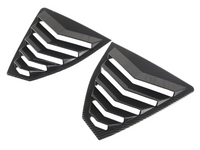 Rear Side Window Louvres for Subaru WRX - Carbon Fibre Look - Pair (2021 - 2023)-Spoilers and Bodykits Australia