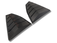 Rear Side Window Louvres for Subaru WRX - Carbon Fibre Look - Pair (2021 - 2023)-Spoilers and Bodykits Australia