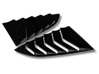 Rear Side Window Louvres for Toyota 86 / Subaru BRZ - Black - Pair (2012 - 2020)-Spoilers and Bodykits Australia