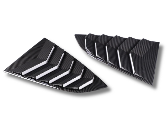 Rear Side Window Louvres for Toyota 86 / Subaru BRZ - Carbon Fibre Look - Pair (2022 - 2024)-Spoilers and Bodykits Australia