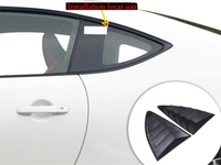 Rear Side Window Louvres for Toyota 86 / Subaru BRZ - Matt Black - Pair (2012 - 2021)-Spoilers and Bodykits Australia