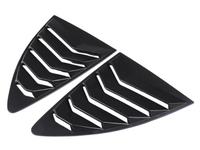 Rear Side Window Louvres for Toyota 86 / Subaru BRZ - Matt Black - Pair (2012 - 2021)-Spoilers and Bodykits Australia