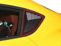Rear Side Window Louvres for Toyota Supra - Matt Black - Pair (2019 - 2022)-Spoilers and Bodykits Australia