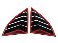 Rear Side Window Louvres for Toyota Supra - Matt Black - Pair (2019 - 2022)-Spoilers and Bodykits Australia