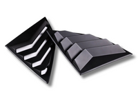 Rear Side Window Louvres for Toyota Supra - Matt Black - Pair (2019 - 2022)-Spoilers and Bodykits Australia