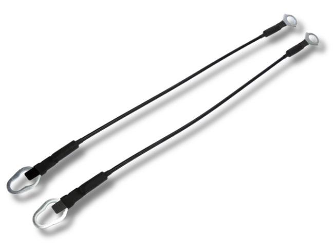 Rear Tailgate Support Cables for Ford F100 / F150 / F250 / F350 - Pair (1987 - 1997)-Spoilers and Bodykits Australia