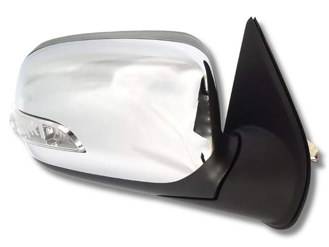 Right Driver Side Electric Door Mirror with Indicator for Holden Rodeo RA - Chrome (2003 - 2006)-Spoilers and Bodykits Australia